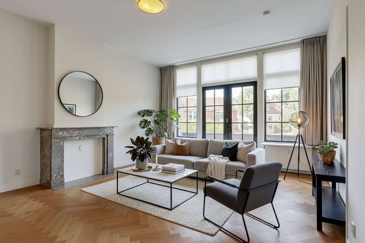 After: Living room transformation hero